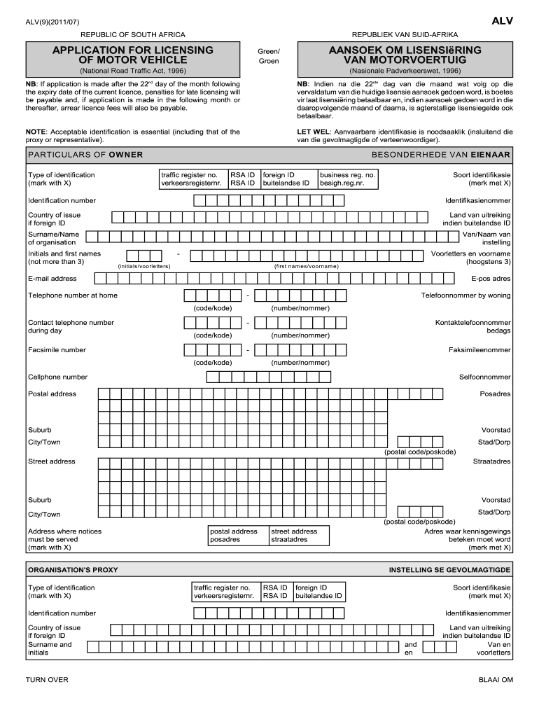 2011 2022 Form ZA ALV Fill Online Printable Fillable Blank PdfFiller