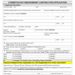 2021 Form OR Cosmetology Independent Contractor Application Fill Online