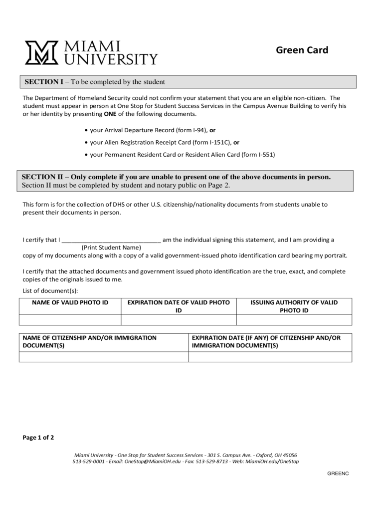 2022 Green Card Application Form Fillable Printable PDF Forms 