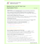 2022 Medical Card Application Form Fillable Printable PDF Forms