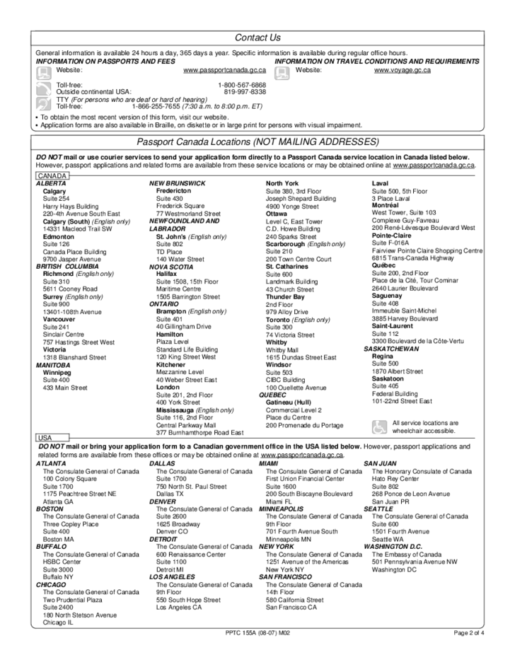 Application For Australian Passport Child Form