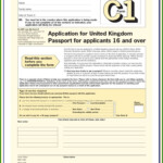 Application For British Passport Renewal Form C1