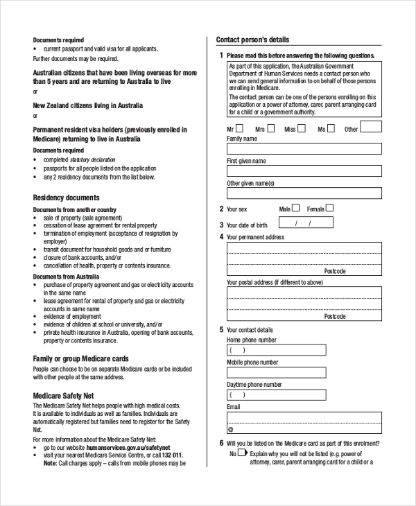 Australia Medicare Card Renewal Webcas