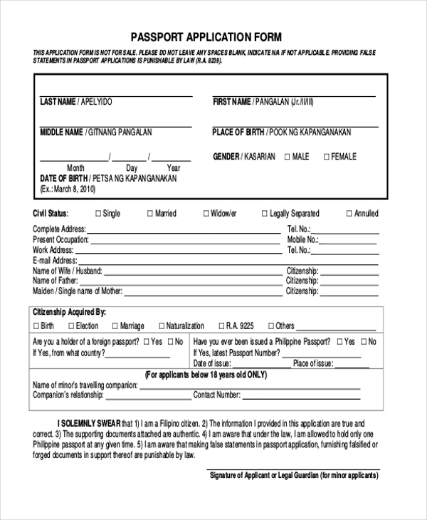 Document Requested For Renew Passport