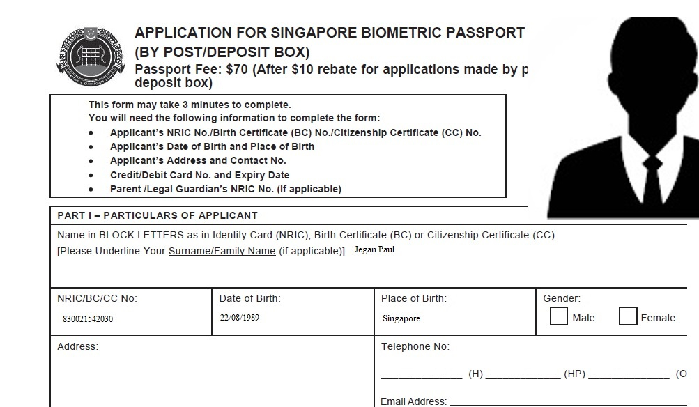 Ecitizen gov sg ICA How To Apply Renew Passport Singapore