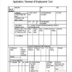 Employment Exchange Card Renewal Application PLOYMENT