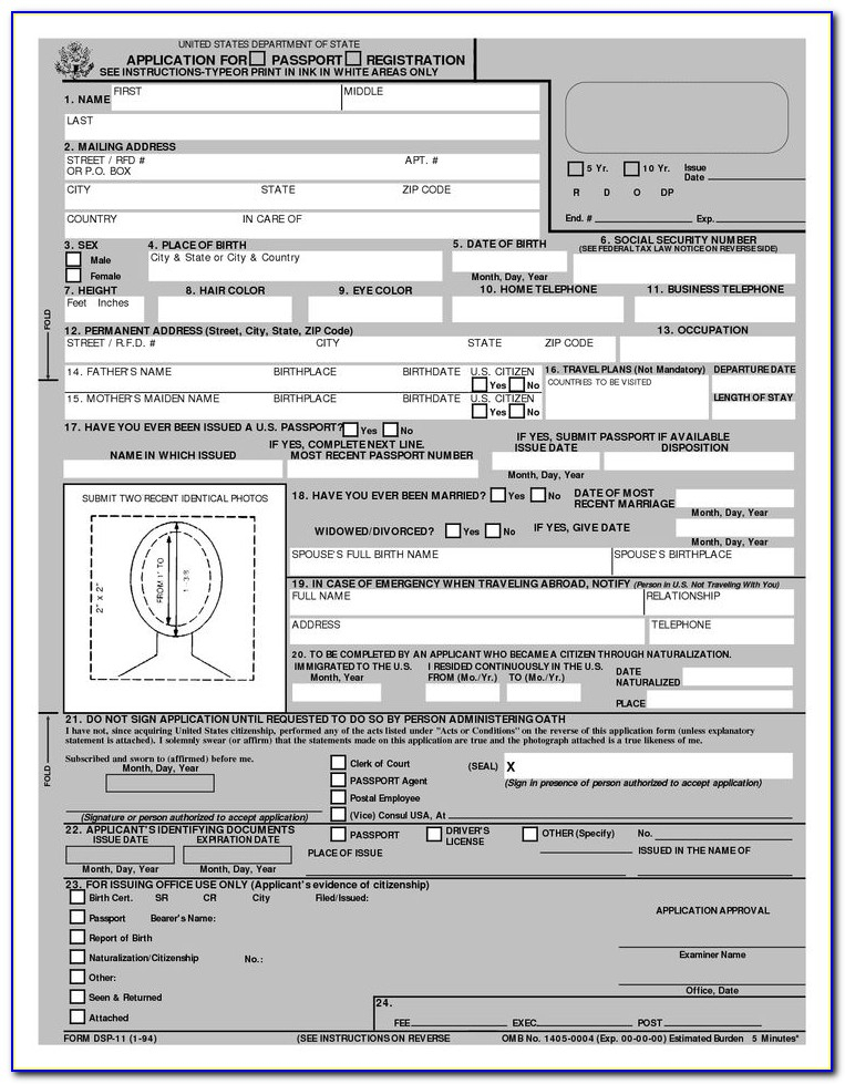 Ethiopian Passport Renewal Application Form In Canada