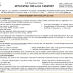 Form To Renew US Passport Docs Forms