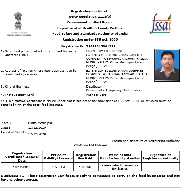 FSSAI Food License Renewal Online Online Legal India Online Legal 