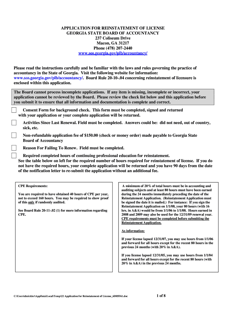 Ga Board Of Nursing Form Fill Out And Sign Printable PDF Template