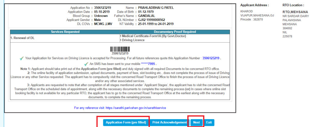 How To Apply For Driving Licence Renewal Sarathi Parivahan