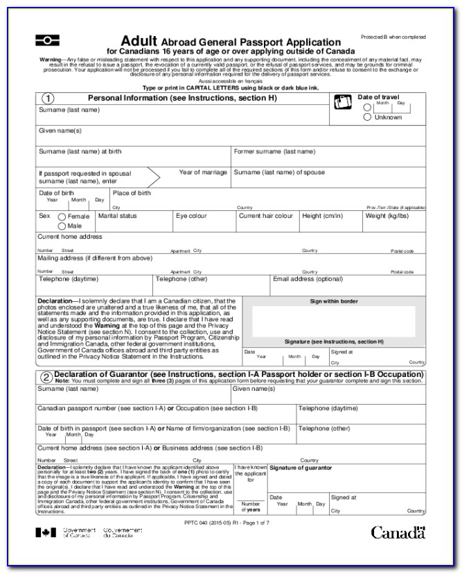 Indian Passport Renewal Application Form Vancouver Printable Form 2022