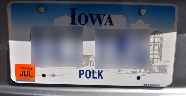 Iowa License Plate Frame Laws Coastald0wnload