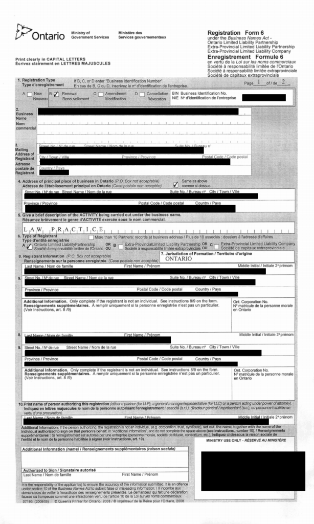 Millwoods Registry Renewal Of Vehicle Registration Document