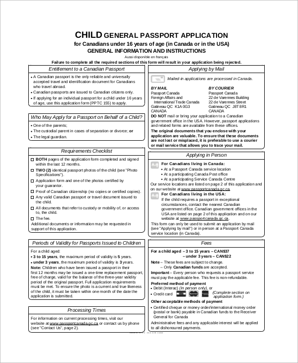 New Zealand Passport Renewal Form Child Printable Form 2022