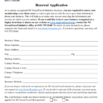 North Carolina Renewal Application Form North Carolina Green Travel