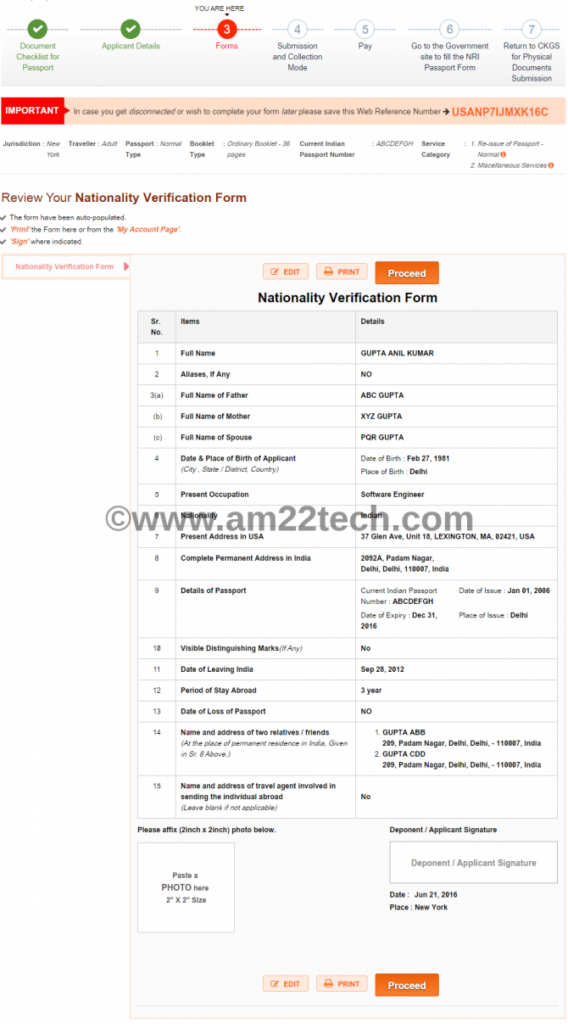 Renew Indian Passport In USA After 10 Years Cox Kings By Post AM22 Tech