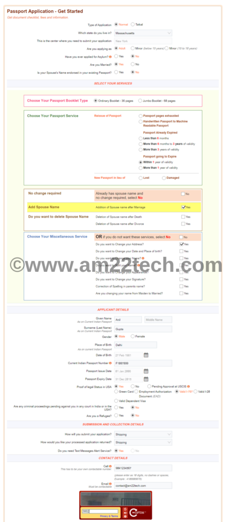 Renew Indian Passport In USA CKGS Process By Post AM22 Tech