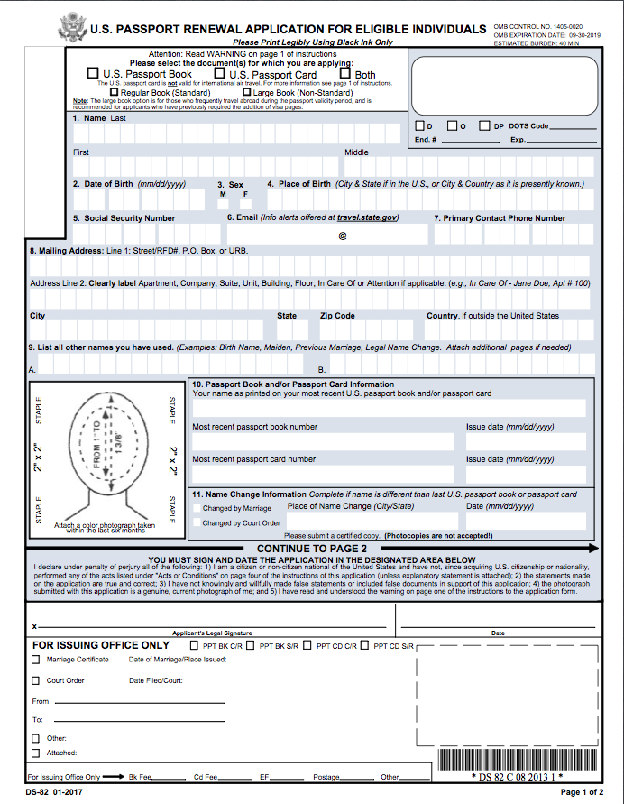 Uk Passport Renewal Form Ds 82 Printable Form 2022