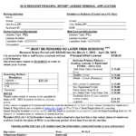 2019 Resident Principal Effort License Renewal Application Form