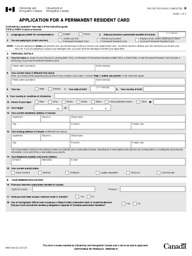 2022 PR Card Renewal Form Fillable Printable PDF Forms Handypdf