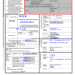 Application For A Republic Of China Taiwan Ordinary Passport Printable