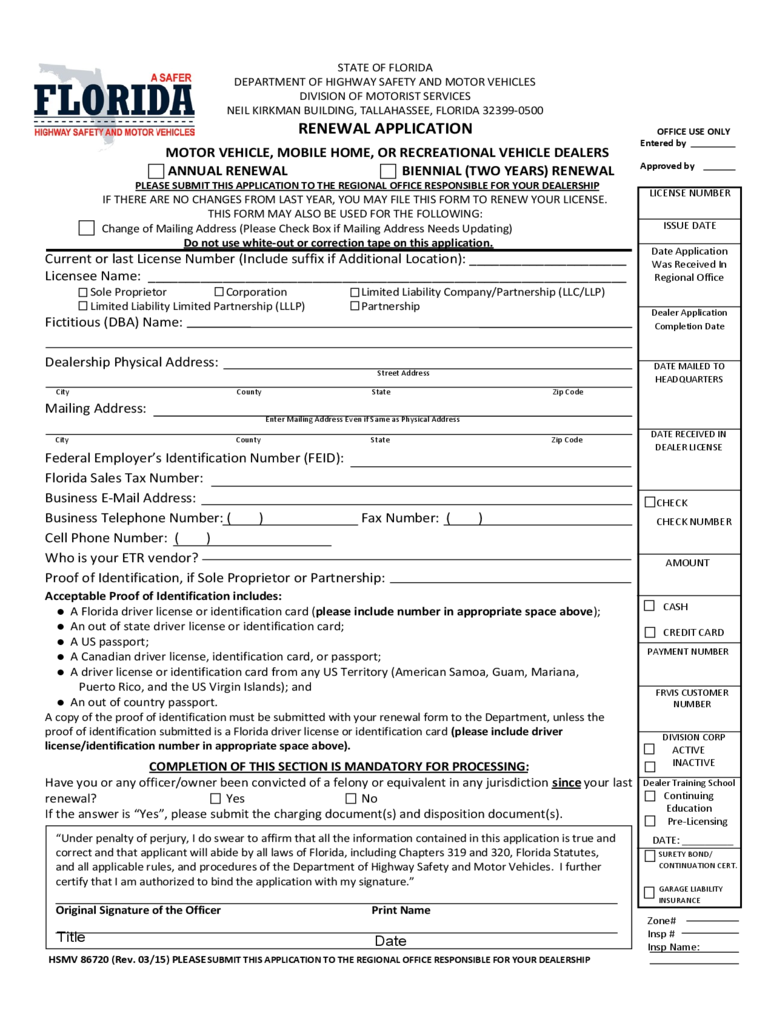 Arizona Vehicle Registration Renewal Form Pdf