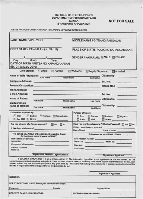 Bls Indian Passport Renewal Application Form 