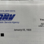 California DMV Renewal Form Sent In The Mail Is Dated 100 Years Ago