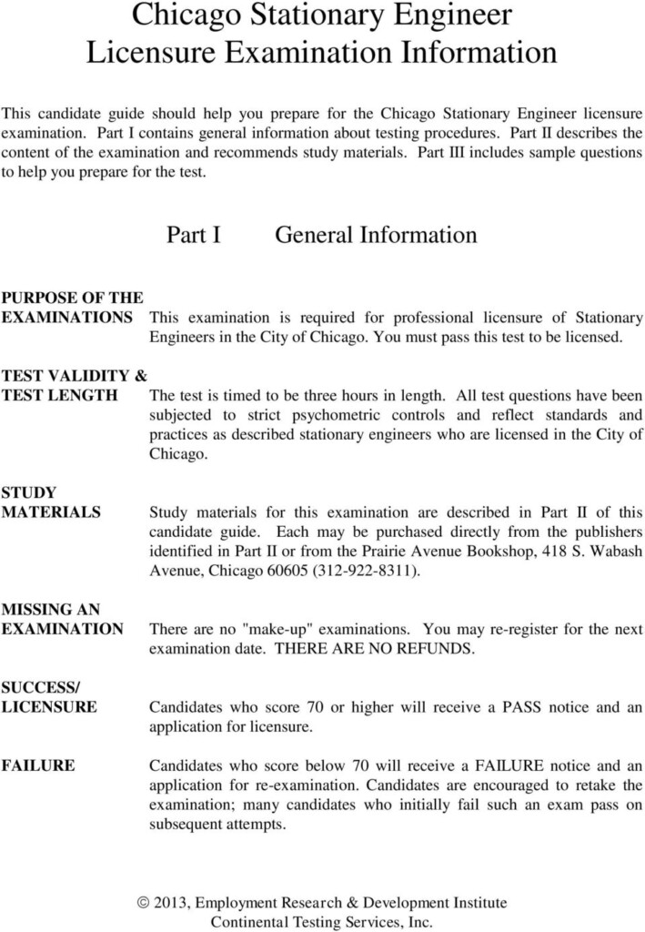 City Of Chicago Stationary Engineers License Renewal Fo 