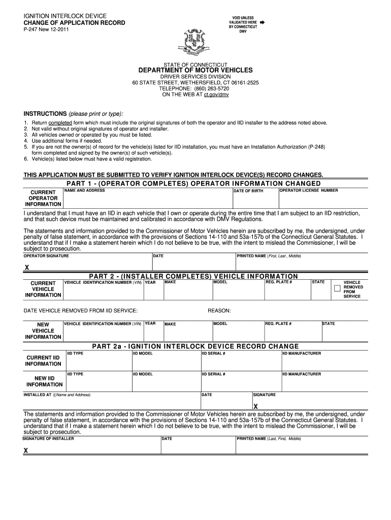 Ct Dmv Form P 248 Fill Out Sign Online DocHub