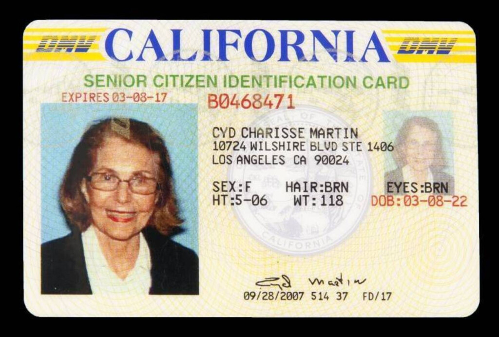 CYD CHARISSE STATE IDENTIFICATION CARD Current Price 150