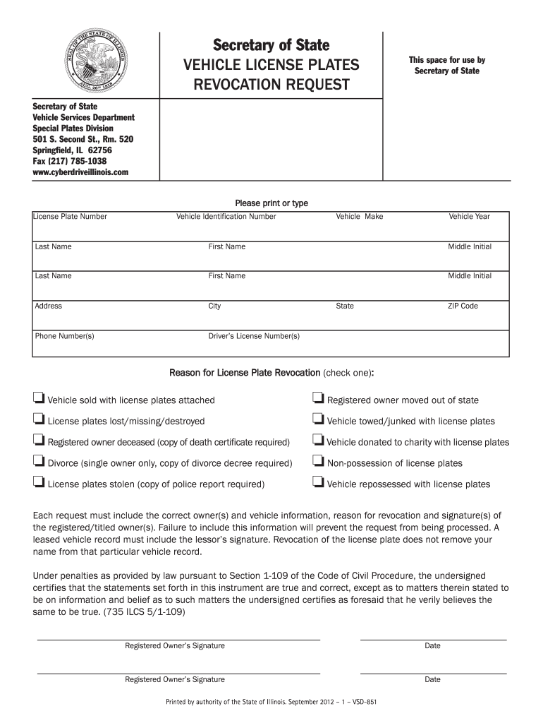 Dmv Handicap License Plate Form Il Fill Online Printable Fillable