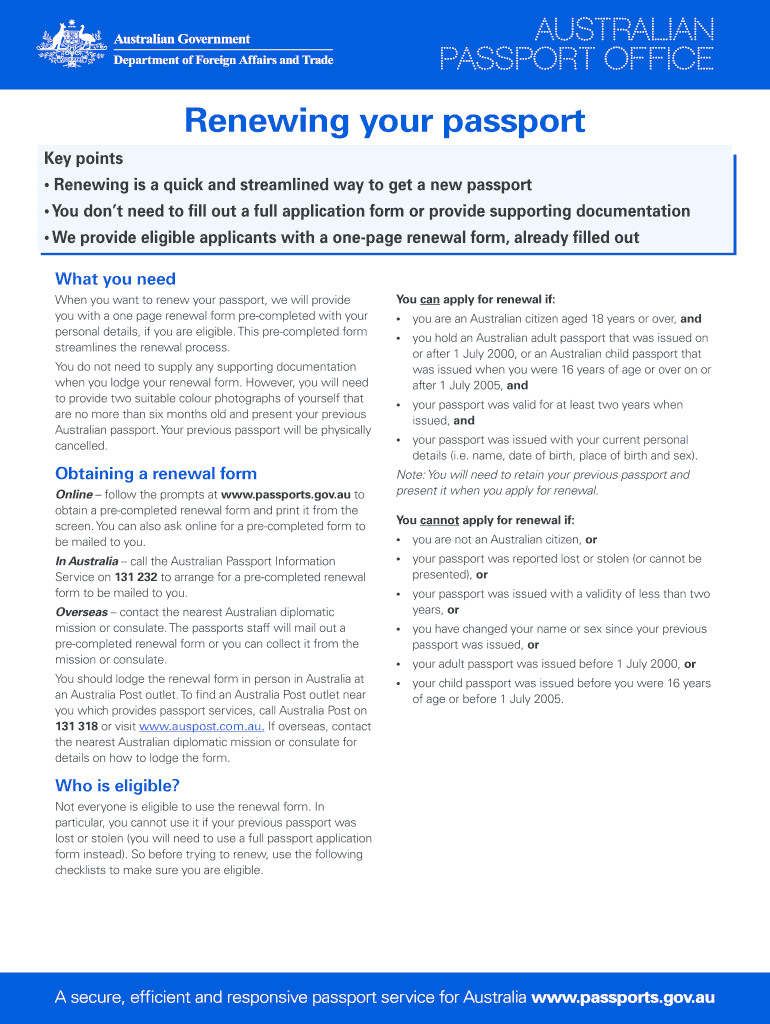 Download Passport Renewal Form Fill Out And Sign Printable PDF 