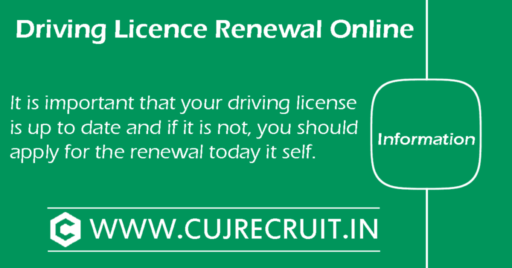 Driving Licence Renewal Online In Gujarat CUJRecruit in