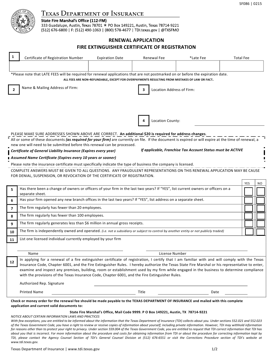 Fire Extinguisher Certificate Template