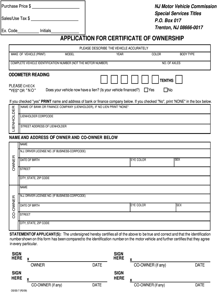 Form Nj reg Online Darrin Kenney s Templates