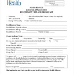 FREE 9 Restaurant Application Form Samples In PDF MS Word