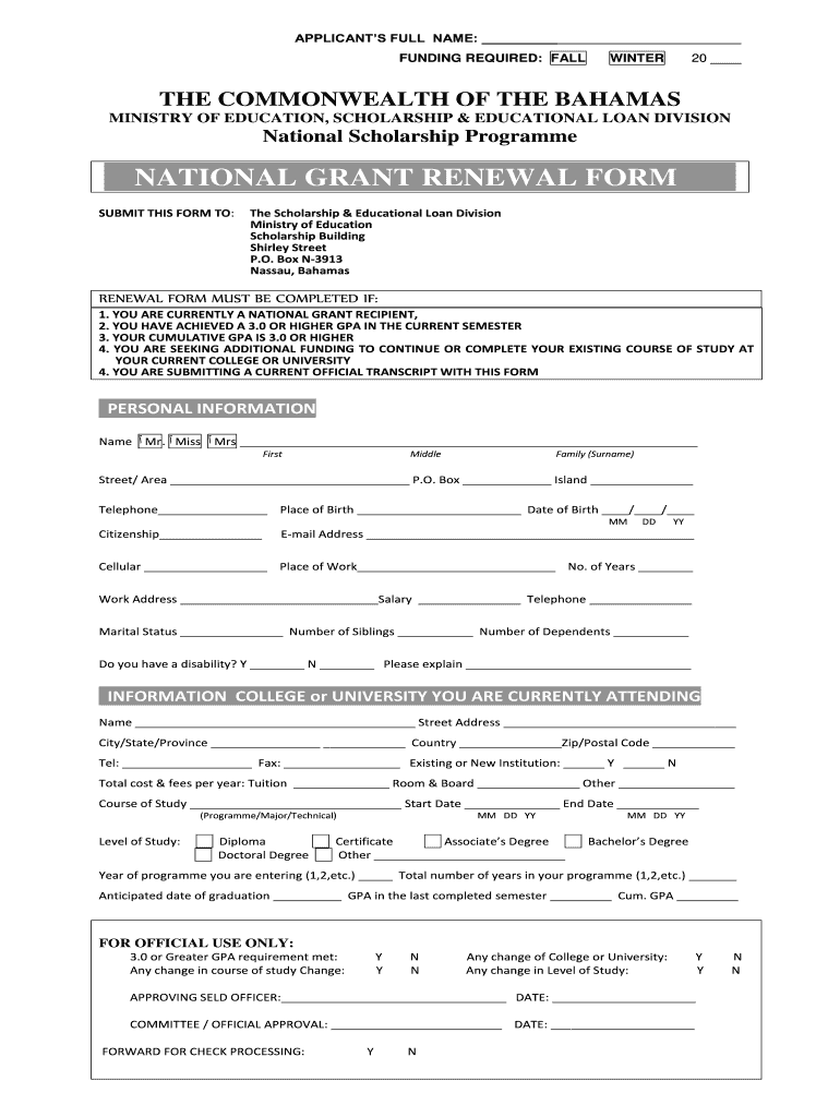 Goverment Bahamas Fill Out And Sign Printable PDF Template SignNow