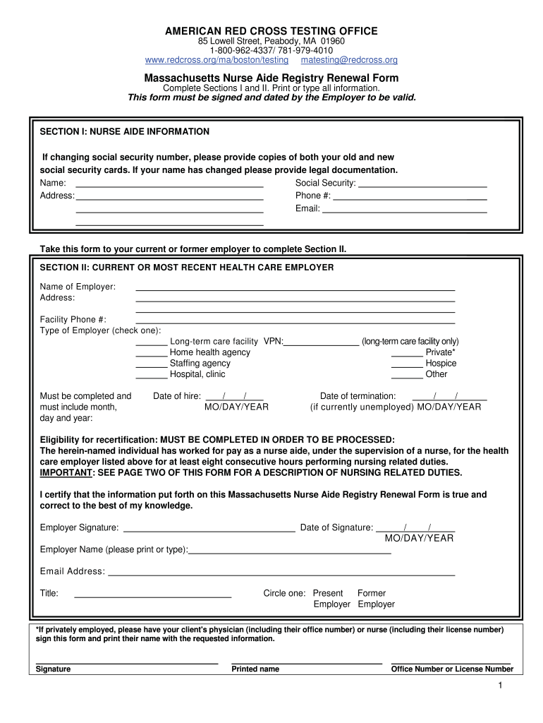 Ma Nurse Renewal Fill Out And Sign Printable PDF Template SignNow