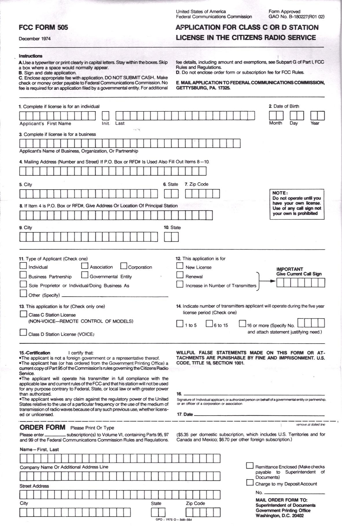 Old FCC CB License Page 4 The RadioReference Forums