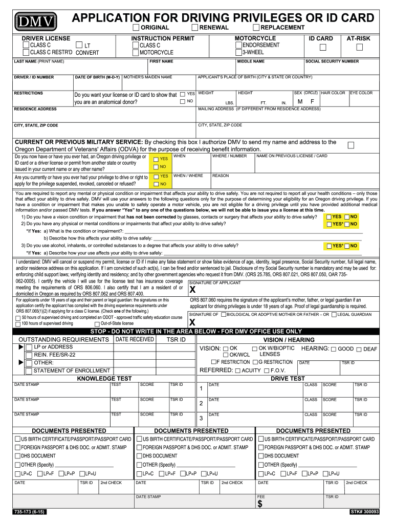 Oregon Dmv Form 735 173 Instructions Fill Out Sign Online DocHub