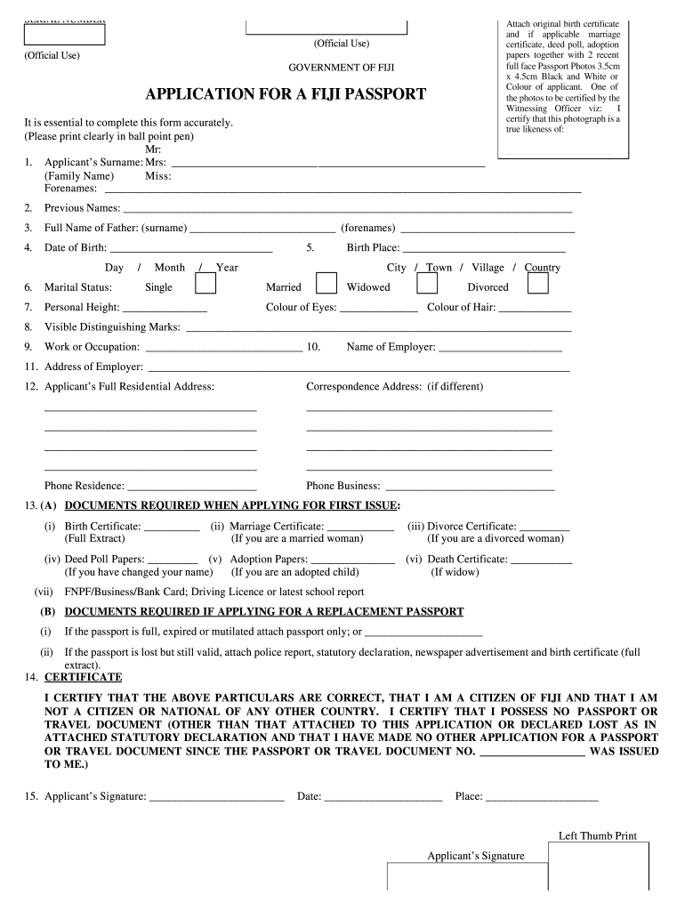 Passport Application Fill Out Sign Online DocHub