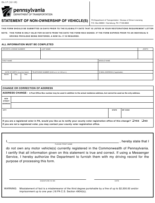 Penndot Lost Form To Renew License Lasopaquestions