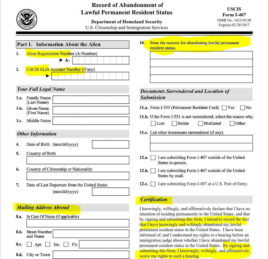 Permanent Resident Card Renewal Application Pdf