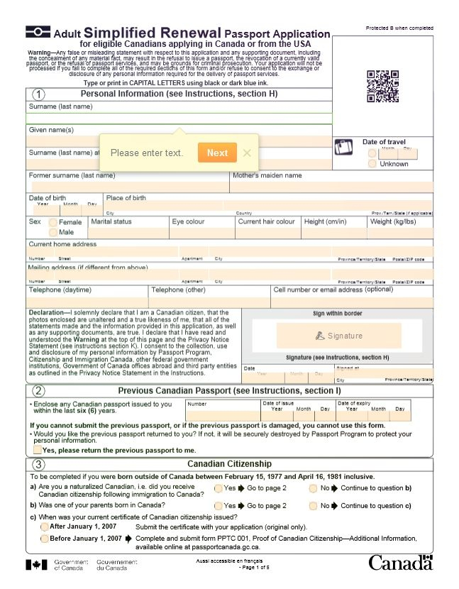 Pin On Passport Renewal Form Canada