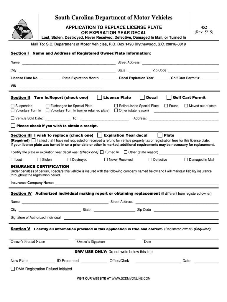 Scdmv Forms Fill Out Sign Online DocHub