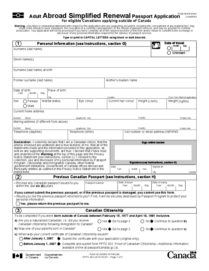 South African Passport Renewal Forms Nz Printable Form 2022