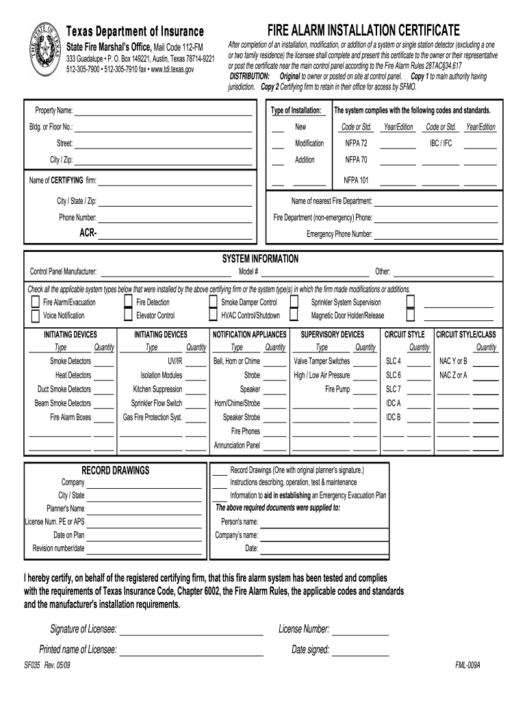 Texas Fire Alarm License Renewal Fill Out And Sign Printable PDF 