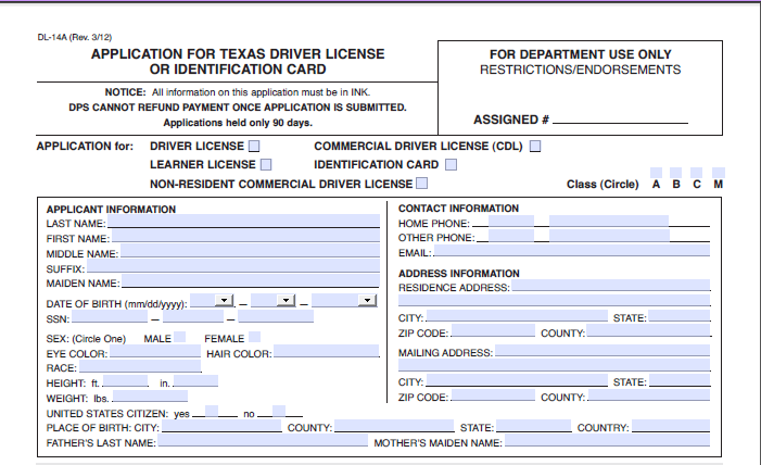 Tx Driver License Renewal Texas Driver License Address Change